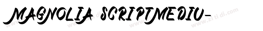 MAGNOLIA SCRIPTMEDIU字体转换